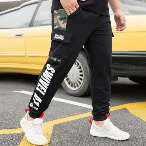 Mens Sport Pants Cargo Pants Running Pockets Trouser Plus Size Fashion Loose Baggy Harem Jogger Worker Male Multi Pockets