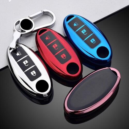 Soft TPU Car Key Case For Nissan Qashqai Juke J10 J11 X-Trail T32 T31 Kicks Tiida Pathfinder Note For Infiniti Protective Shell