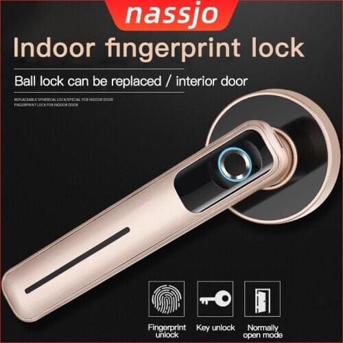 Nassjo Intelligent Fingerprint Lock Smart Digital Door Lock Home Security Electric Lock For Home Office With Password Key Unlock