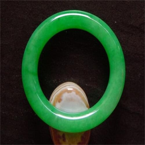 Detalles sobre la pulsera de jade jadeita verde de espinaca Natural certificado/Certificado de valoración