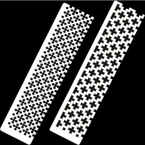 Stainless Steel DIY Drawing Ruler Square Round 5D Drill Diamond Painting Tools Embroidery Accessory