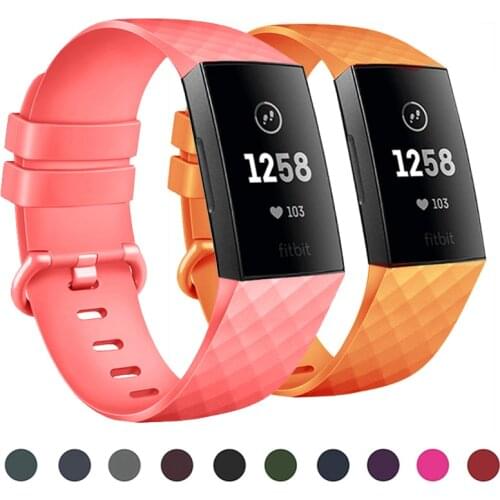 Silicone Band For Fitbit Charge 3 Strap Watch Accessories Wristband For Fitbit Charge 4 Replacement Strap For Fitbit Charge 3 SE