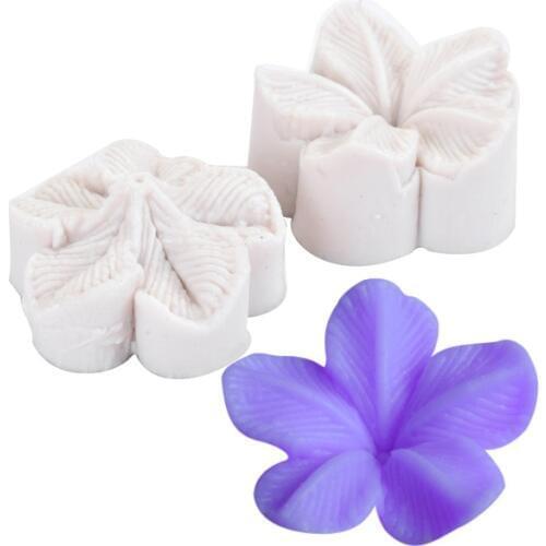 3D Petal Embossed Silicone Mold Embossed Fudge Cake Decoration Tool Chocolate Syrup Candy Clay Mold