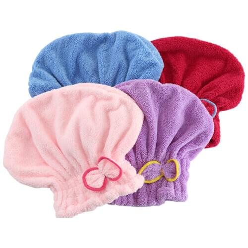 2020 Girls Hair Drying Hat Quick-dry Hair Towel microfiber towel hair Hat Wrapped Towel Cap Towel
