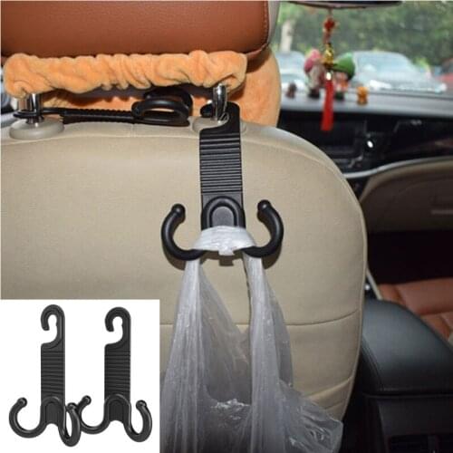 U90C Car Hooks, Car Seat Back Hook Seat Headrest Hanger Seat Portable Organizer
