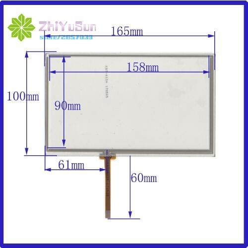 ZhiYuSun KDT-4134 7inch 4 lins Touch Screen glass 165mm*100mm sensor thiss compatible Freeshipping 165*100 for GPS car