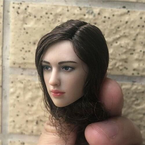 1/6 Viking Woman Head Sculpt TBL PL2020-162 Female Head Carving Model Fit 12'' Action Figure Body
