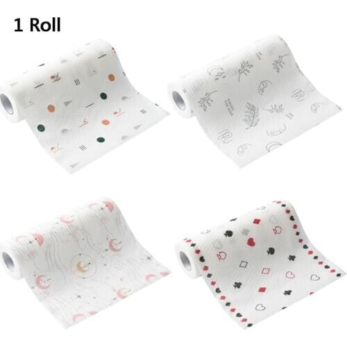1Roll Dish Cloth Foaming Dish Towel Rag with Detergent for Household Kitchen Kit