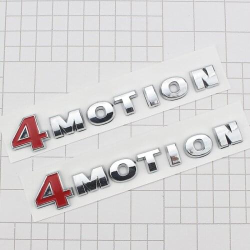1 Pcs 3D ABS 4Motion 4 MOTION Emblem Sticker For Volkswagen Tiguan four-wheel drive tail labeling Badge Sticker Car Rear Decal