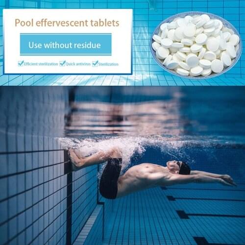 100 Pcs Pool Cleaning Tablets Multifunction Disinfection Swimming Pool Maintenance Tabletsfor Swimming Pool Tub XH8Z