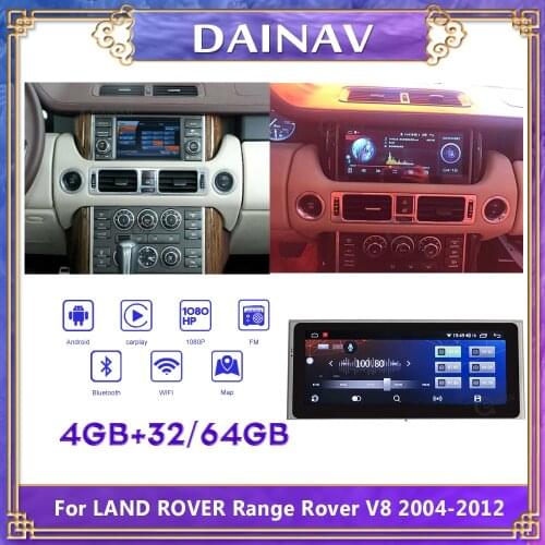 2 Din Android 10.0 Car GPS Navigation For LAND ROVER Range Rover V8 2004-2012 Auto Multimedia DVD player