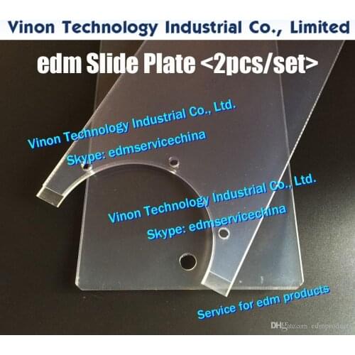 2pcs/set) AQ325 edm Slide Plate Set for Sodic k AQ325L wire-cut edm machine 3034459 Packing Plate use good acrylic material