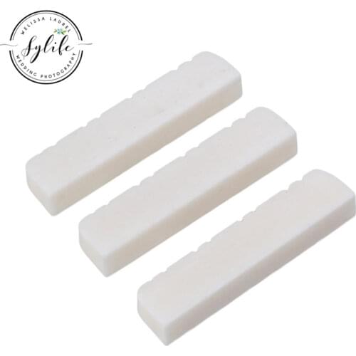 3 X BONE MANDOLIN UPPER NUTS FOR GUITAR MAKER 28x5x7mm