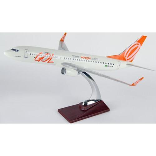 40cm 1/100 PR-GTF Boeing 737 GOL Brazil airlines VOEGOL Metal landing gear Plane model toys aircraft diecast for kids Airplane