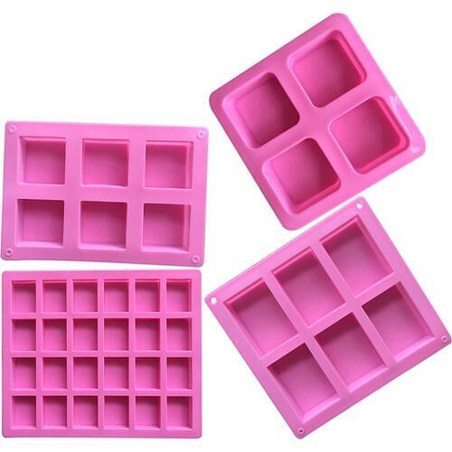 5 shape New Quality Silicone Mold Ice Cube Candy Chocolate Cake Cookie Cupcake Soap Square Mould baking kitchen accessories