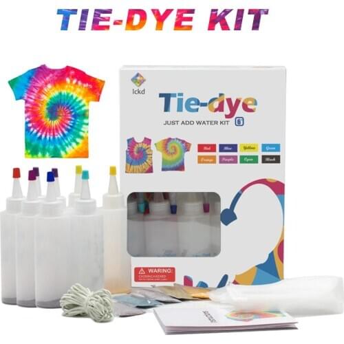 8/18pcs Permanent One Step Tie Dye Kit Non-toxic DIY Garment Graffiti Fabric Textile Paint Colorful Clothing Tie Dye Kit Pigment