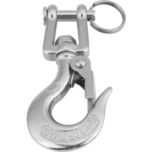 American Marine clasps 304 stainless steel chain universal hook towing coupler fork rotating cargo hook lifting hook