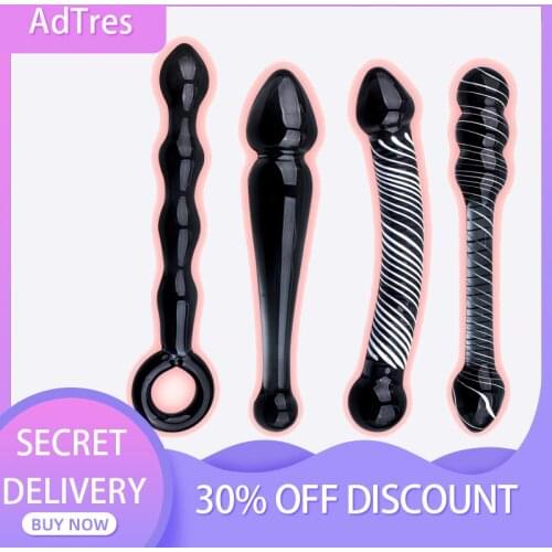 Anal Plug Sex Toys for Man Woman Gays Crystal Glass Butt Bead Anus Stimulate Prostate Massager Adult Masturbator Erotic Product