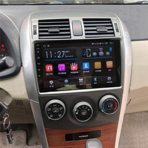 Car Fascia Navigation Fascias Dash Frame Kit For 9" Android Multimedia Player For Corolla 2007 2008 2009 2010 2011 2012 2013