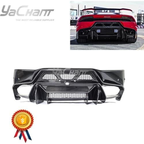 Portion Carbon Fiber Rear Bumper Fit For 2014-2019 Huracan LP610-4 VRS NOVARA EDIZIONE Style
