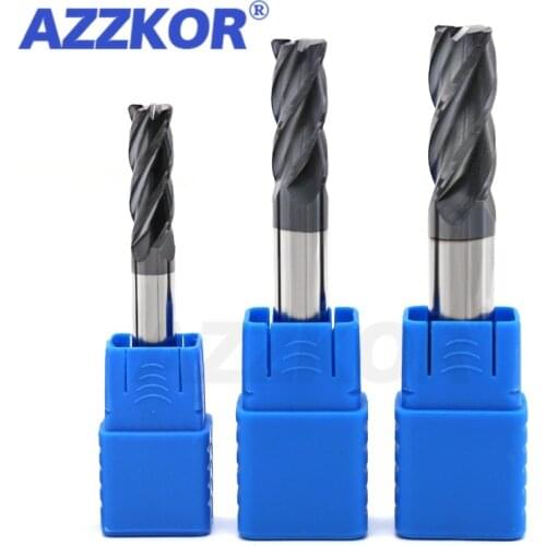 Milling Cutter Alloy Coating Tungsten Steel Tool Cnc Maching Hrc45 Corner Roughing Top Milling Cutter Kit Milling Machine Endmil