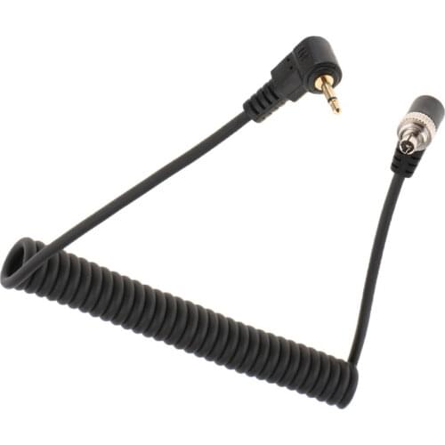 Camera Flashes 2.5mm to Male PC Flash Sync Cable Screw Lock for Photography Studio Trigger Flash Light Accessories