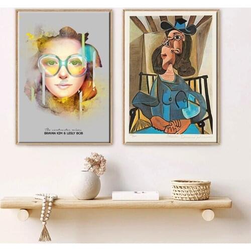 Oil Painting Fashion Goddess Golden Skirt Dancer Poster Abstract Canvas Living Room Corridor Home Decoration Mural