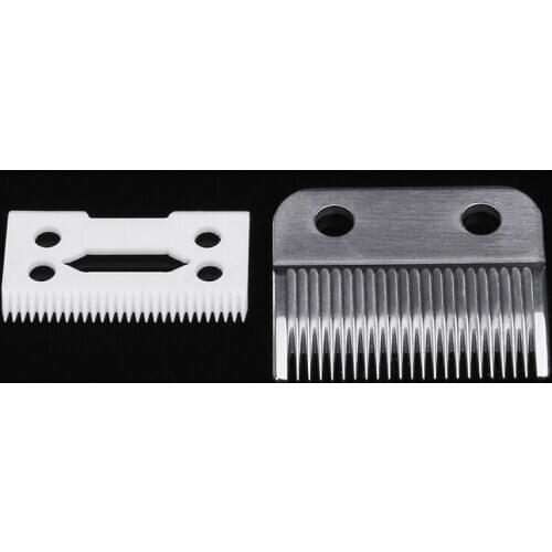 2Pc Hair Beard Replace Ceramic Blade Cutter Metal Bottom for Wahl Shear Clipper