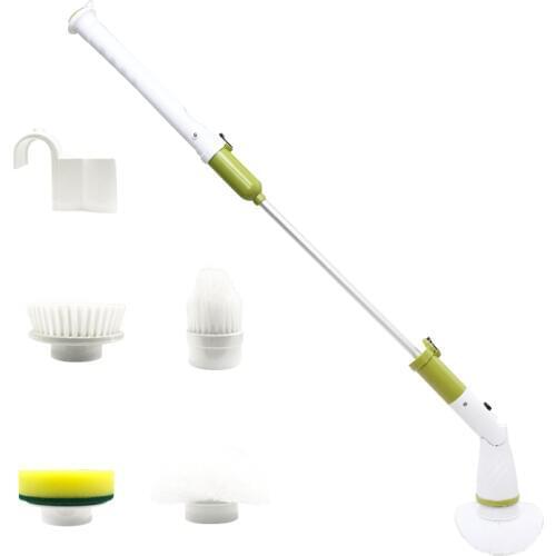 Multifunctional Radio Electric Cleaning Brush Floor Household Floor Brush Bath Tile Long Handle Hard Brush Bathroom Artifact