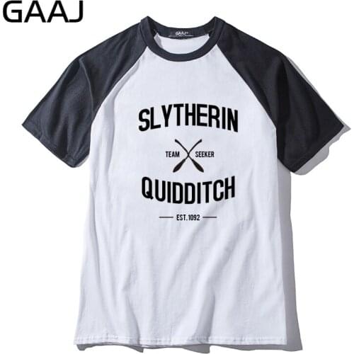 "Slytherin Quidditch Team" Man & Women Unisex T Shirt Clothes Casual Funny Tshirt Men Long Slevee Tshirt Three Quarter