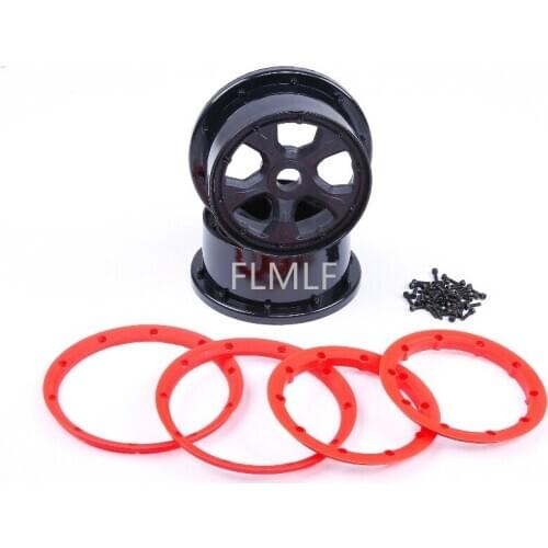 Plastic Wheel Rim Beadlock Ring Set Fit for 1/5 Losi 5ive-t Rovan LT King Motor X2 SLT BAJA 4WD