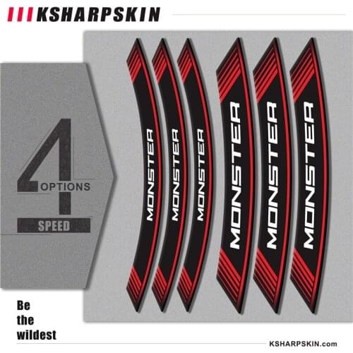 New motorcycle sticker tire personality film reflective decorative decal for DUCATI MONSTER