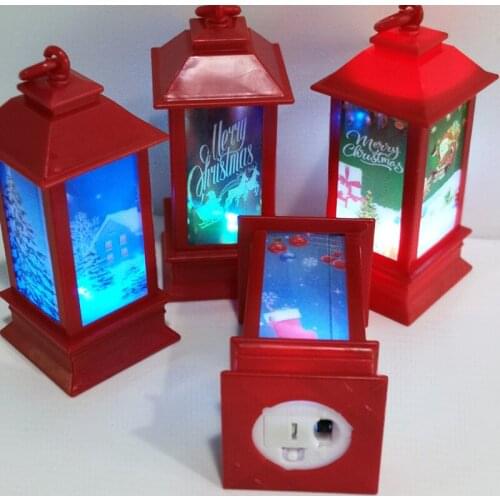 Christmas LED Lighthouse Santa Claus Merry Christmas Snowman Xmas Tree Decor Happy New Party Decor For Home 2022 Kids Favor