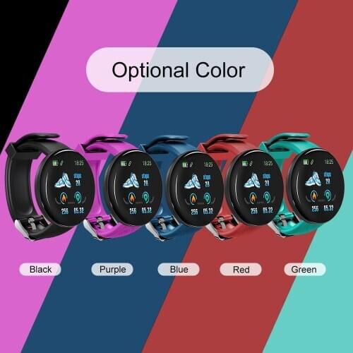 New D18 Smart Watch Men Women Blood Pressure Monitor Smartwatch Waterproof Sport Smart Watch Fitness Tracker For Android Ios