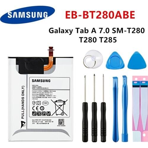 SAMSUNG Orginal Tablet EB-BT280ABE 4000mAh Battery For Samsung Galaxy Tab A 7.0 SM-T280 T280 T285 Tablet Battery +Tools