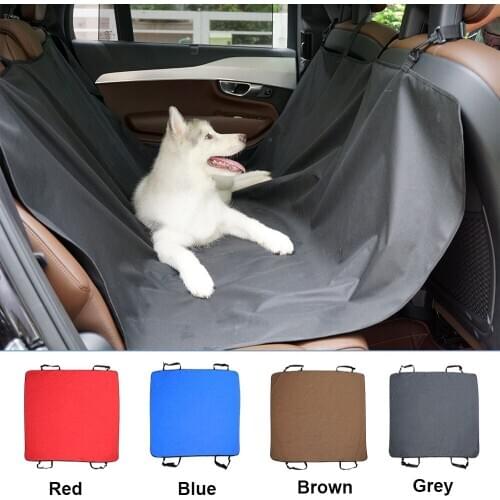 Dog Carriers Waterproof Rear Back Seat Pet Dog Car Seat Cover Mats Hammock Protector with Safety Belt Transportins
