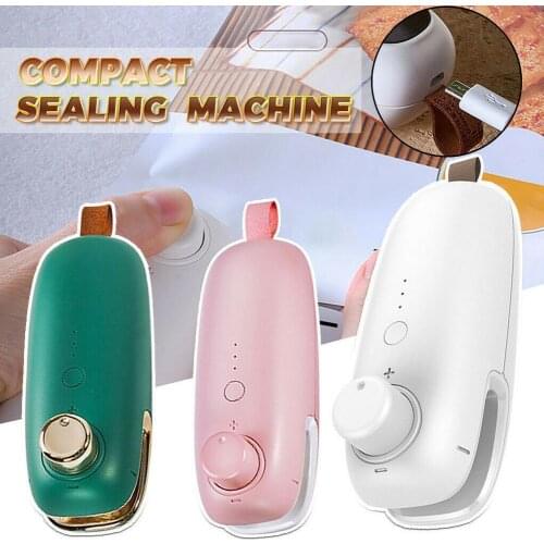 Portable Bag Clips Electric Heating Plastic Bag Sealing Packing Capper Usb Machine Plastic For Food Impulse Vacuum Sealer