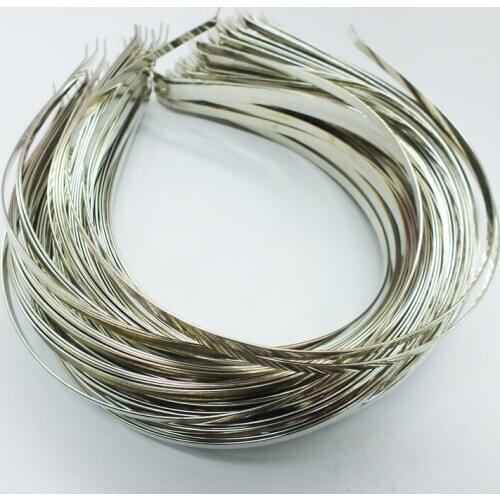 Wholesale High quality 500piece Nickel colo Blank Plain Metal Headband 3mm Hair Band For Hair Accessories DIY Craft