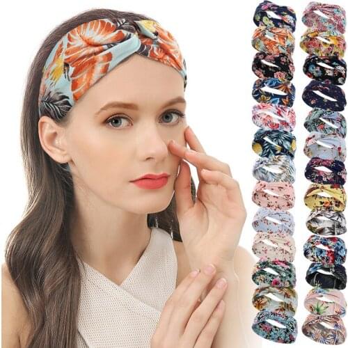 Hot Sale Sports Hairband For Women Yoga Fitness Absorption Sweat Elastic Headband Female Hair Fabric Accessories Diadema De Muje