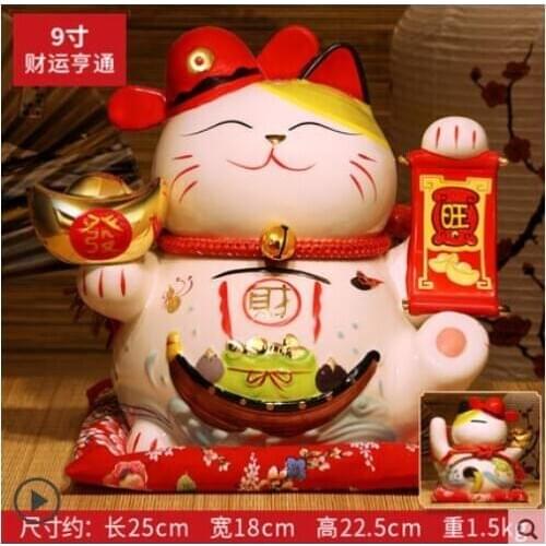 Lucky cat cat ornaments creative gift Home opened Ceramic Piggy piggy bank 2069 large cat cutting dies fidget spinner craft