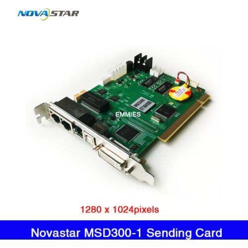 NovaStar Synchronous Full Color Sending Card MSD300 LED Display Sync Controller Support Max 1280*1024 Pixel ,Dual rj45 Export