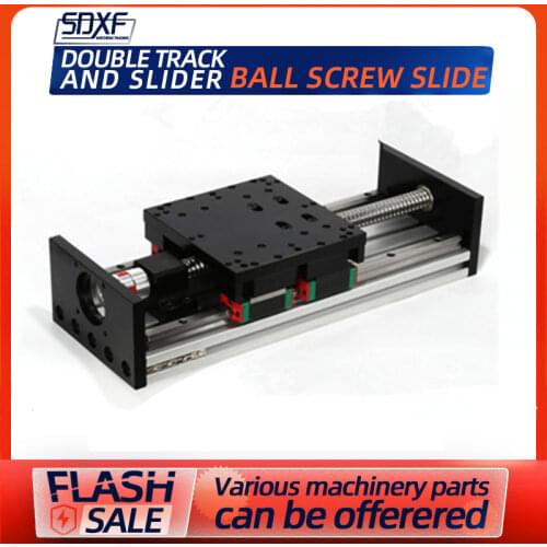A heavy duty double-track linear guide slide 150 widened precision cross ball screw module
