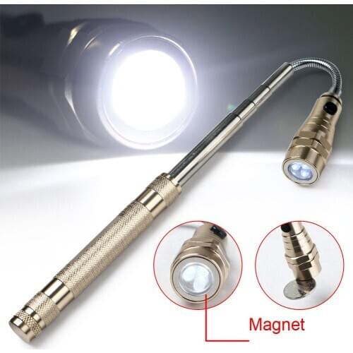 Extension-type 3LED Flashlight Torch Lamp 360 Degree Flexible Flashlight Torch Pick Up Tool Camping Lamp Lanterna