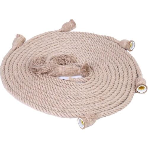 3m E27 85-265V Retro Vintage Pendant Lamp Hemp Rope Ceiling Filament Light Fixture Rope Lamp Fixture Rope Light Fixture