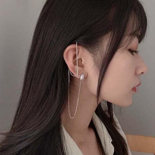 Drop Earrings Chain Long Tassel For Women Korean Fashion New Trendy Design Personality Geometric Hot Sale Girl Jewelry BOYULIGE