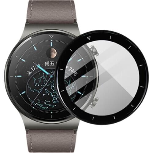 1PCS 42/46mm Watch Protective Film For Huawei GT2 Pro/GT2 HD Dustproof Tempered Glass Smart Watch Full Screen Protector