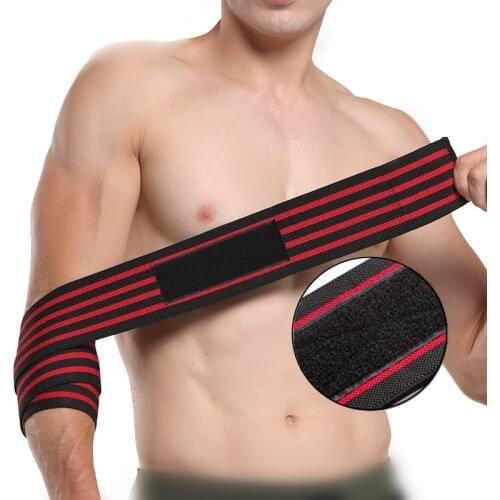 1pcs Adjustable Elbow Wraps Bandage Elastic Support Protector for Weight Lifting Powerlifting Bodybuilding Arm Wrap Brace Strap