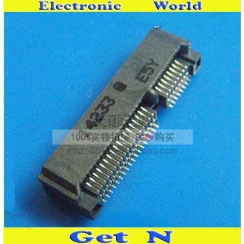 200pcs Mini PCE-E 52P 5.6H Msata Connector Slot for Laptop 3G Wireless Modeular Jack Socket