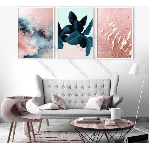 Still Life Painting Abstract Ssmoke Wheat Ears Plants Nordic Style Canvas Painting Poster and Print for Home Rooms Wall Decorat
