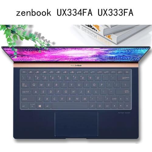Keyboard skin Cover silicone anti-dust for ASUS ZenBook 13 UX333FA UX333F FN UX334 FA UX334FN F Ultra Thin accessories TPU